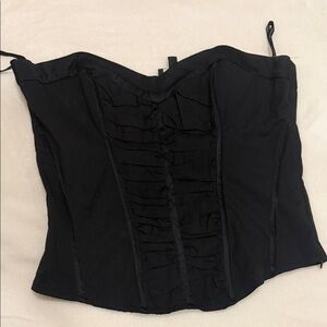 bebe Black Corset Top